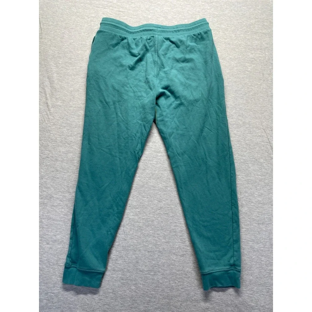 Fabletics Jogger Pants Mens XL Teal Tapered Leg Drawstring Gym Training Athletic